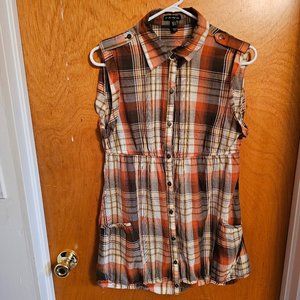 F.A.N.G. Sleeveless Paisley Tunic Top